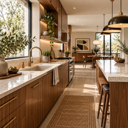 صفحه کابینت میدسنچری مدرن (Mid-Century Modern)